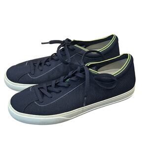 Rothy's Navy Blue Lace-Up Women's Sneaker Comfort Preppy Casual Sustainable 11